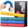 FitBeast Hand Exerciser Bars for Physical Therapy - Relieves Tendonitis Pain & Improve Grip Strength, Injury Recovery, Forearm (4 Piece Set - Yellow Green Blue Red) view 1