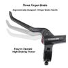MirOdo Mountain Bike Hydraulic Disc Brakes Set Left Front 800mm Right Rear 1400mm 2-Piston Bilateral Hydraulic Brake Alu Alloy Brake Levers & Calipers with 160mm Rotors (Color : Red) view 2