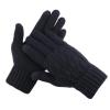 YOLAI Women's Winter Gloves Touchscreen Warm Lined Knit Glove Touchscreen Elastic Cuff Texting Thermal Gloves (Black, One Size) view 1