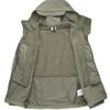 SWJGLITTR Men's Soft Shell Outdoor Jacket Waterproof Hooded Military Tactical Coat Men Winter Hiking Sherpa Lined Outwear (Army green,XX-Large) view 3