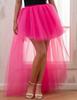 AiberLisha Womens High Low Tulle Tutu Skirt for Prom Party Hot Pink S M view 4