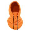 ECYC Unisex Cold Weather Balaclava, Winter Warm Windproof Face Mask Fleece Hooded Scarf for Women Men Orange view 1