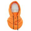 ECYC Unisex Cold Weather Balaclava, Winter Warm Windproof Face Mask Fleece Hooded Scarf for Women Men Orange view 2