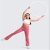 CRZ YOGA Girls Butterluxe Y Back Sports Bra - Yoga Athletic Casual Tops Scoop Neck Spaghetti Strap Padded Crop Kids Teen White X-Small view 3