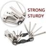 yizhichun 17 in 1 Bike Multi Tool Allen Wrench Bicycle Repair Accessories Lightweight Bicycle Repair Kit for Mountain, Road Bicycle view 4