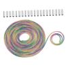 VILLCASE 1set Multi-functional Easy to Install Rhinestone Drawstrings for Sneakers and Projects Includes Lace Tips and Rope view 1