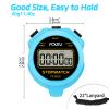 FCXJTU Digital Simple Stopwatch Timer, No Bells, No Alarm, Simple Basic Operation, Silent, Clear Display, ON/Off, Large Display for Running Training Sports Kids Coaches Referees Teachers view 4
