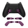 4 pcs Metal Stainless Steel Paddles, Controller Paddles for xb0x 1 Elite Series 2, Replacement Parts Video Games Accessories Kits Interchangeable Hair flip Flop Locks for xb0x 1 Elite (Purple) view 4