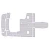 ATDEK 2003-2007 Chaparral 220 Cockpit & Swim Platform 1/4 6mm eva Faux Teak Deck Surfing Boat Fishing Boat Motorcycle Hurts crapet Non-Slip mat Floor (Grey Over Purple) view 1