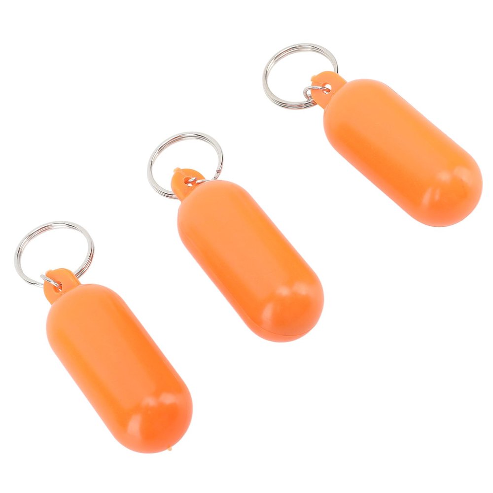 Floating Keychain, Bright Stainless Steel ABS, Boating Key Holder, 3PCS for Fishing, Surfing, Kayaking, Canoeing, Sailing