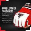 Premium Leather MMA Amateur Competition Gloves: Durable, Stylish Gear for Versatile Usage in Training and Competition, Red X-Large view 2