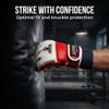 Premium Leather MMA Amateur Competition Gloves: Durable, Stylish Gear for Versatile Usage in Training and Competition, Red X-Large view 4