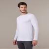 32 Degrees Men's Lightweight Baselayer Crew Top | Form Fitting | Long Sleeve| 4-Way Stretch | Thermal, White, XX-Large view 2