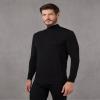 32 Degrees Men's Lightweight Baselayer Mock Top | Form Fitting | Long Sleeve |4-Way Stretch | Thermal, Black, Medium view 2