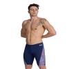 ARENA Men's Swim Jammer Hydrangea Bouquet Team Print MaxLife Athletic Swimwear Training Swimsuit Sports Bathing Suit, Navy/Team Red White Blue, US Size 20 view 1