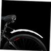 BRIGHTFUFU 1set Adjustable Mud Guard for Telescopic Road Bike Accessories Easy Install Water Compatible Front Forks Over White view 2