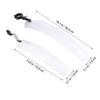 BRIGHTFUFU 1set Adjustable Mud Guard for Telescopic Road Bike Accessories Easy Install Water Compatible Front Forks Over White view 3