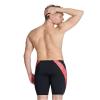 ARENA Men's Swim Jammer Hydrangea Bouquet Team Print MaxLife Athletic Swimwear Training Swimsuit Sports Bathing Suit, Black/Team Red, US Size 24 view 2