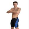 ARENA Men's Swim Jammer Hydrangea Bouquet Team Print MaxLife Athletic Swimwear Training Swimsuit Sports Bathing Suit, Black/Team Royal, US Size 40 view 1