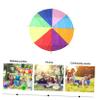 GOOHOCHY Kids Rainbow Parachute Umbrella 78 Inch Waterproof Outdoor Group Play Toy for Early Education Birthday Parties and Cooperative Exercise view 4