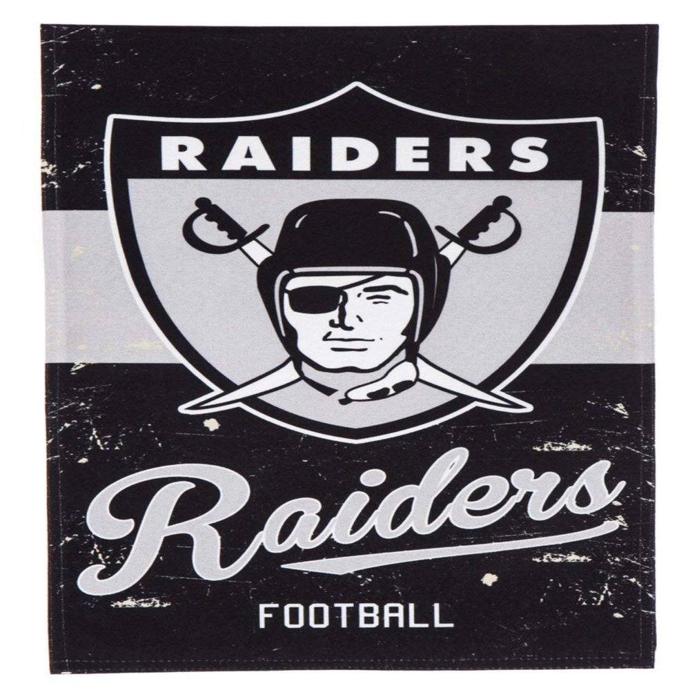 Las Vegas Raiders Premium Double Sided Garden Flag Banner, 13x18 Inch, Display Pole Sold Separately