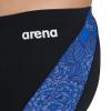 ARENA Men's Swim Jammer Hydrangea Bouquet Team Print MaxLife Athletic Swimwear Training Swimsuit Sports Bathing Suit, Black/Team Royal, US Size 22 view 4