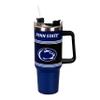 NCAA Penn State Stainless Steel Tumbler with Handle and Straw, 40oz Double Wall Insulated Cup with Lid, BPA-Free Water Bottle, Officially College Travel Mug for coffee, tea view 1