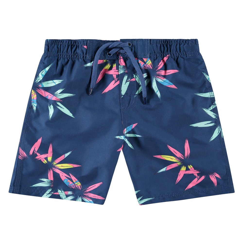 Kanu Surf Boys, Reflection Quick Dry UPF 50+ Beach Swim Trunk, Reef Navy, 45783