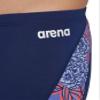 ARENA Men's Swim Jammer Hydrangea Bouquet Team Print MaxLife Athletic Swimwear Training Swimsuit Sports Bathing Suit, Navy/Team Red White Blue, US Size 26 view 4