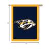 Team Sports America Predators Premium Double Sided House Flag Banner, Applique Embroidered, 28x44 Inch, Display Pole Sold Separately view 2
