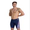 ARENA Men's Swim Jammer Hydrangea Bouquet Team Print MaxLife Athletic Swimwear Training Swimsuit Sports Bathing Suit, Navy/Team Red White Blue, US Size 30 view 1