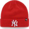 47 MLB Unisex-Adult Primary Logo Cuffed Knit Primary Logo Alternate Beanie Hat Cold Weather Hat, One Size (New York Yankees Red) view 2