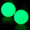 DONZWIYES Street Hockey Balls Glow in The Dark Sports Balls for Indoor Outdoor Road Roller and Field Hockey Games(2 PCS 2.56 Inches) view 1