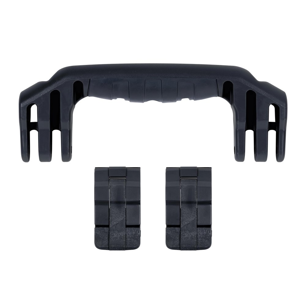 Pelican 1500 Replacement Handle & Latch Set by ColorCase - Black Handles & Double Throw Latches
