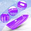 Slippery Racer Downhill Sprinter Flexible Kids Toddler Plastic Cold-Resistant Toboggan Snow Sled with Pull Rope and Handles -35 Inch (Purple, 1) view 4