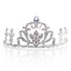 Silver Metal Rowan Rhinestone Tiara- 2 1/2 Inch view 1