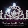 Silver Metal Rowan Rhinestone Tiara- 2 1/2 Inch view 3