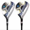 Senior Mens Rife Golf 812s New Straight FACE #3 +#5 Fairway Metal Wood Clubs Set Right Handed Senior Flex with Mens Senior Size Black Pro Velvet Grips Fairway Wood Set + Headcovers view 1
