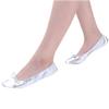 Adult Leather Ballet Shoes for Women Portable Foldable Dance Flat Shoes Women's Ballerina Slippers Formal (Silver, 7.5) view 4