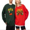 Christmas Sweatshirt, Christmas Couple sweatshirt, Chest Nuts Sweatshirts, Matching Christmas Sweatshirt Multicolor view 1