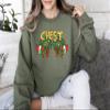 Christmas Sweatshirt, Christmas Couple sweatshirt, Chest Nuts Sweatshirts, Matching Christmas Sweatshirt Multicolor view 4