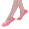 Adult Leather Ballet Shoes for Women Portable Foldable Dance Flat Shoes Women's Ballerina Slippers (Hot Pink, 7.5) view 4