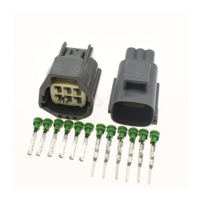 Milkweed Multi-Purpose 1-20 Sets 6Pin Auto Electric Gasoline Pump Wire Socket Car Connector Assembly 7282-5553-10 7283-5553-10 (Color : Male Female Set, Size : 5Sets)