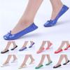 Adult Leather Ballet Shoes for Women Portable Foldable Dance Flat Shoes Women's Ballerina Slippers Formal (Green, 10.5) view 4