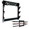 GUIIYLGG Sword Holder Katana Wall Mount - 3 Tier Velvet Padded Katana Stand Samurai Rack Samurai Sword Display Rack Wand Wakizashi Sword Stand Zoro Animation Sword Display view 1