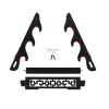 GUIIYLGG Sword Holder Katana Wall Mount - 3 Tier Velvet Padded Katana Stand Samurai Rack Samurai Sword Display Rack Wand Wakizashi Sword Stand Zoro Animation Sword Display view 3