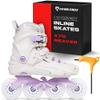 Flying Eagle X7D Reaver - Adult Inline Skates Women, Inline Roller Skate Outdoor, Urban Adults Roller Skates, Freeskates, Skater Shoes for Urban Skating - White, Women's Size: 6 US / 36 EU view 1