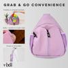 VIXII Pickleball Bag For Women Paddle Pocket Sling Backpack PU Leather view 4