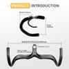 Integrated Drop Handle bar Carbon Aero Road Bike Handlebar 1-1/8"Drop Bars For Bikes Internal Routing Carbon Integrated Handlebars Road Bike 400 * 100mm view 2