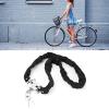 Anti Theft Bike Chain Lock, Heavy Duty Oxford Cloth Bicycle Lock with Keys for Bikes, Motorcycles, and Scooters, Black view 3